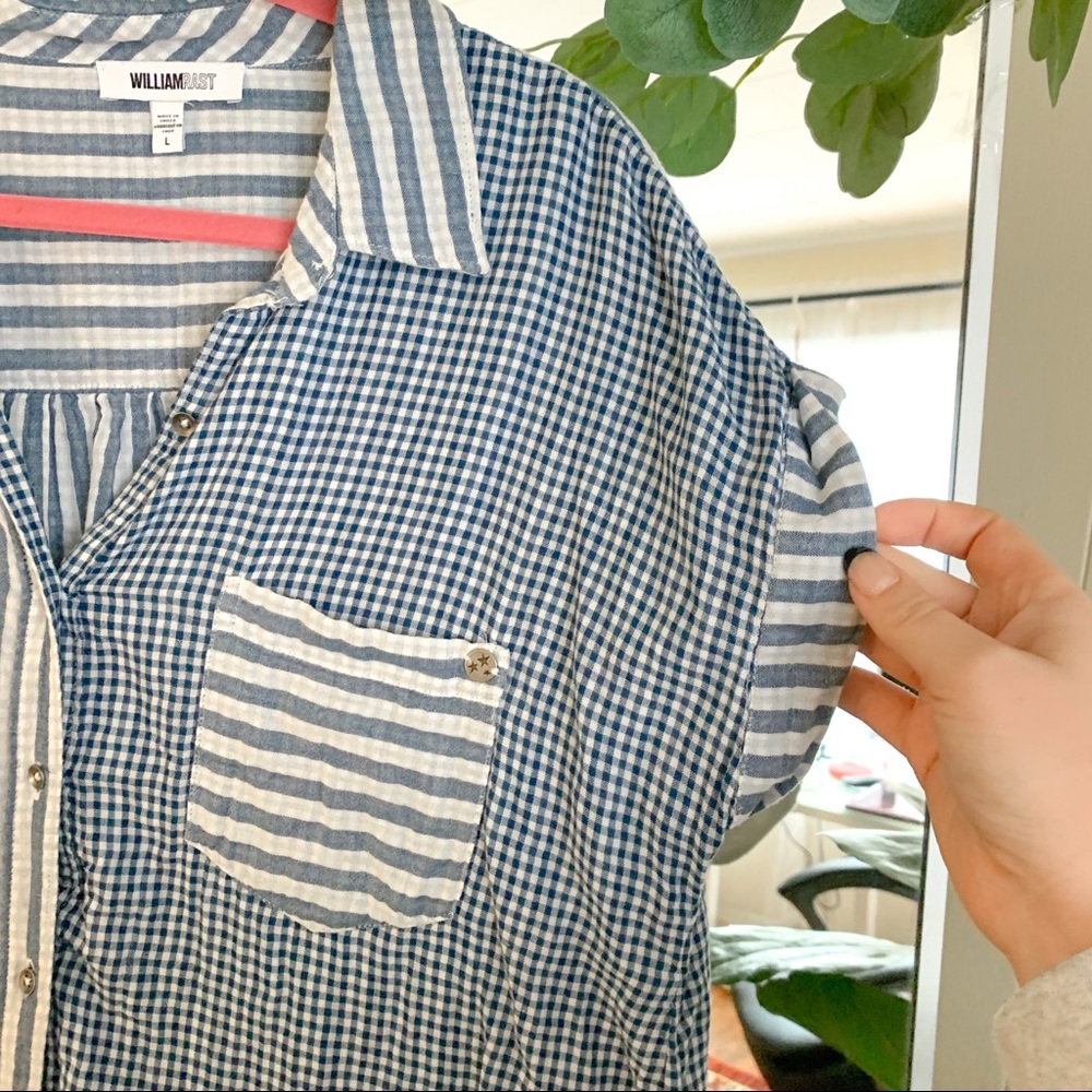 WILLIAM RAST Button Down Shirt Tie Back - Picture 2 of 6